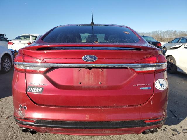 3FA6P0VP4HR239726 - 2017 FORD FUSION SPORT RED photo 6