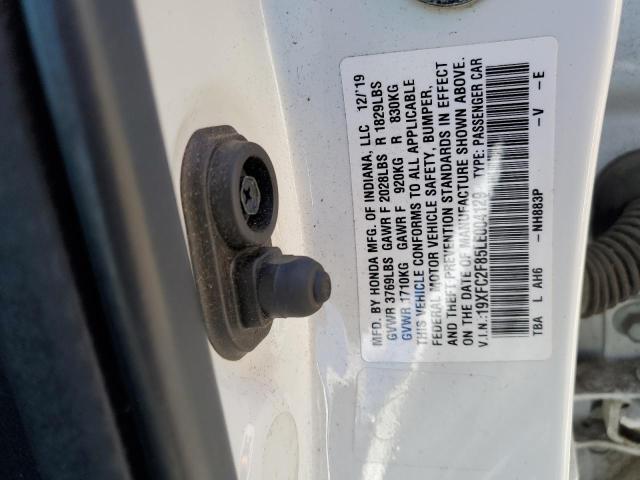 19XFC2F85LE004129 - 2020 HONDA CIVIC SPORT 白色 照片 12