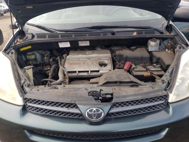 5TDZA23C14S082149 - 2004 TOYOTA SIENNA CE GREEN photo 11