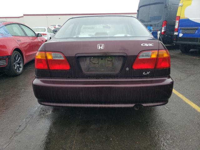 2HGEJ6673YH526643 - 2000 HONDA CIVIC LX PURPLE photo 6