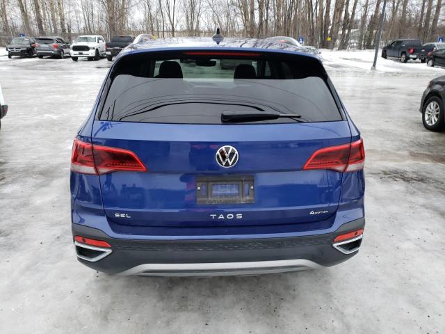 3VV2X7B28PM307288 - 2023 VOLKSWAGEN TAOS SEL BLUE photo 6