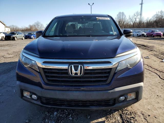 5FPYK2F67HB003762 - 2017 HONDA RIDGELINE RTL BLUE photo 5