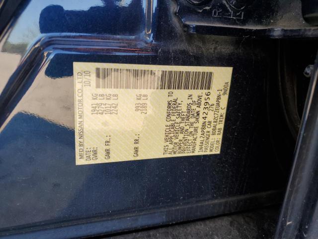 1N4AL2AP8BN423956 - 2011 NISSAN ALTIMA BASE BLUE photo 12