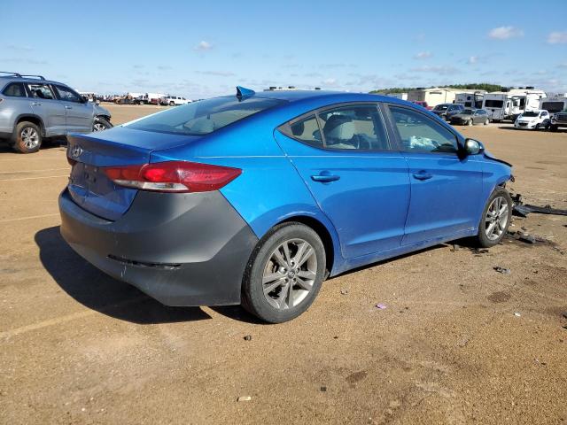 KMHD84LF8JU665624 - 2018 HYUNDAI ELANTRA SEL BLUE photo 3