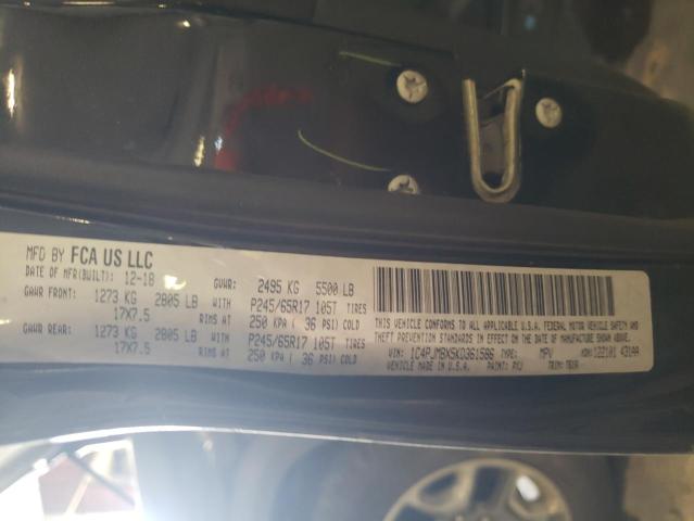 1C4PJMBX5KD361586 - 2019 JEEP CHEROKEE TRAILHAWK Siyah fotoğraf 13