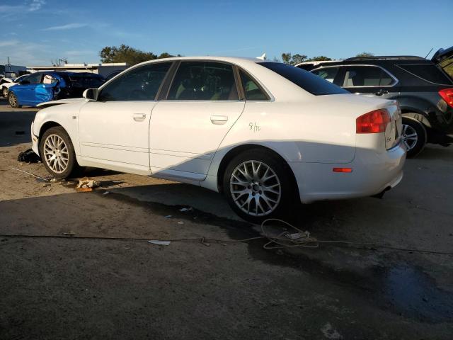 WAUAF78E58A140754 - 2008 AUDI A4 2.0T WHITE photo 2