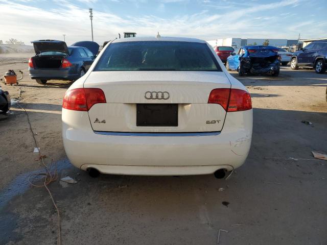 WAUAF78E58A140754 - 2008 AUDI A4 2.0T WHITE photo 6