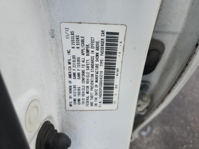 1HGCR2F50DA045216 - 2013 HONDA ACCORD SPORT Blanc photo 12