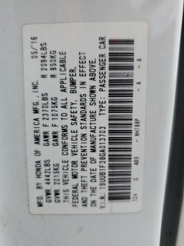 19UUB1F38GA013703 - 2016 ACURA TLX თეთრი ფოტო 12