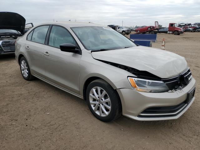 3VWD17AJ4FM230593 - 2015 VOLKSWAGEN JETTA SE BEIGE photo 4