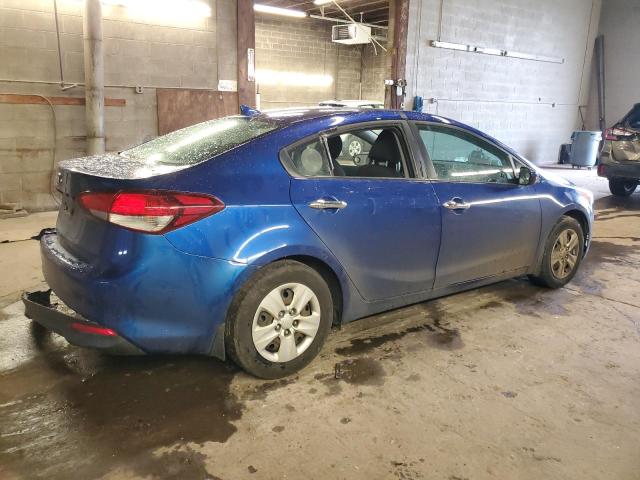 3KPFK4A72HE133093 - 2017 KIA FORTE LX BLUE photo 3