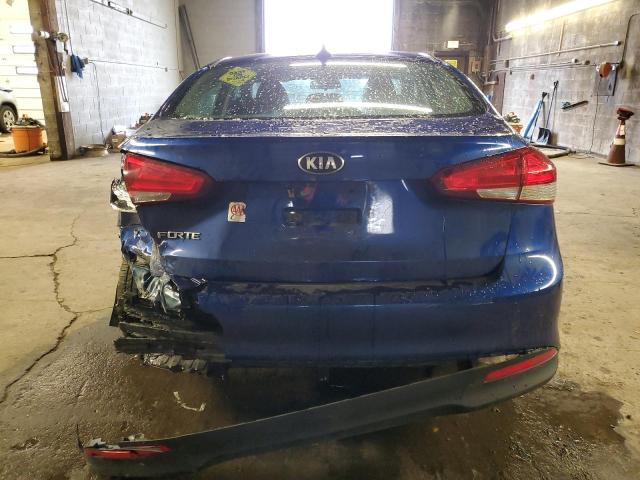 3KPFK4A72HE133093 - 2017 KIA FORTE LX BLUE photo 6