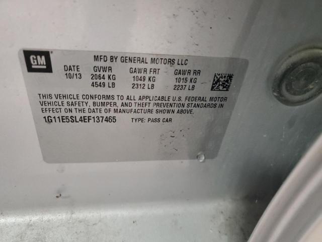 1G11E5SL4EF137465 - 2014 CHEVROLET MALIBU 2LT SILVER photo 12