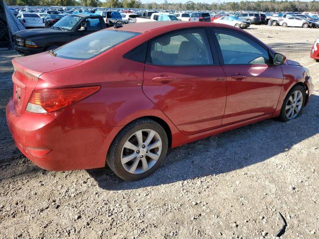 KMHCU4AE1CU099892 - 2012 HYUNDAI ACCENT GLS RED photo 3