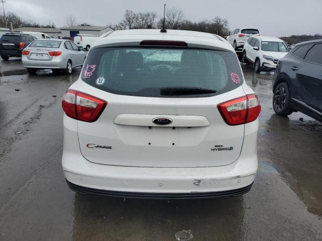 1FADP5BU2DL549770 - 2013 FORD C-MAX SEL WHITE photo 6