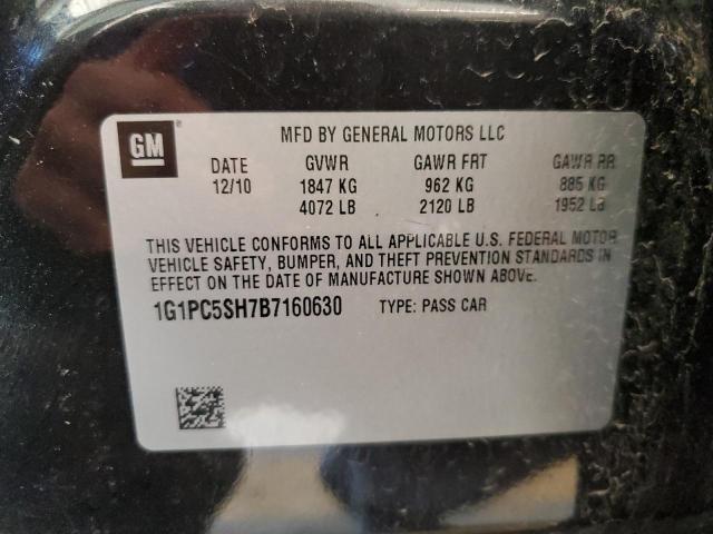 1G1PC5SH7B7160630 - 2011 CHEVROLET CRUZE LS BLACK photo 12