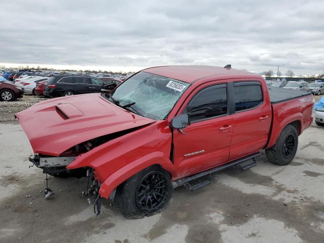 3TMCZ5AN3LM323860 - 2020 TOYOTA TACOMA DOUBLE CAB RED photo 1