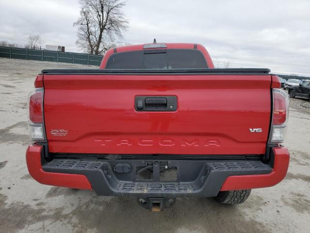 3TMCZ5AN3LM323860 - 2020 TOYOTA TACOMA DOUBLE CAB RED photo 6