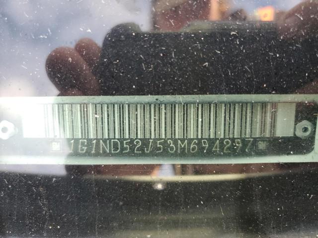 1G1ND52J53M694297 - 2003 CHEVROLET MALIBU თეთრი ფოტო 12