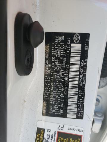 4T1BF1FK9HU645882 - 2017 TOYOTA CAMRY LE 白色 照片 12