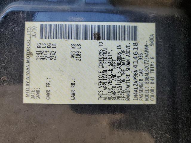 1N4AL2AP9BN414618 - 2011 NISSAN ALTIMA BASE Qara foto 12