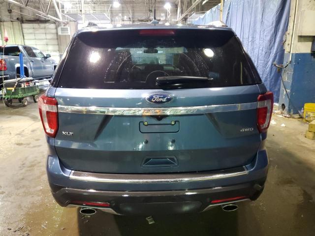 1FM5K8D89JGC67821 - 2018 FORD EXPLORER XLT BLUE photo 6