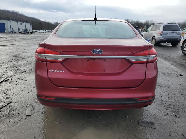 3FA6P0G71HR161130 - 2017 FORD FUSION S BURGUNDY photo 6