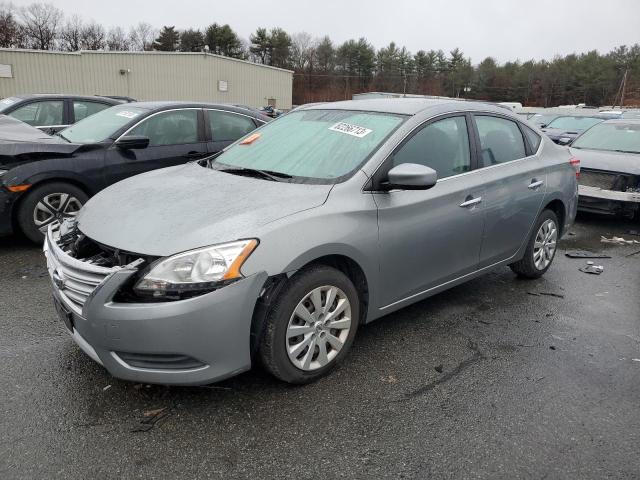 3N1AB7AP1DL791055 - 2013 NISSAN SENTRA S SILVER photo 1