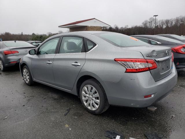 3N1AB7AP1DL791055 - 2013 NISSAN SENTRA S SILVER photo 2