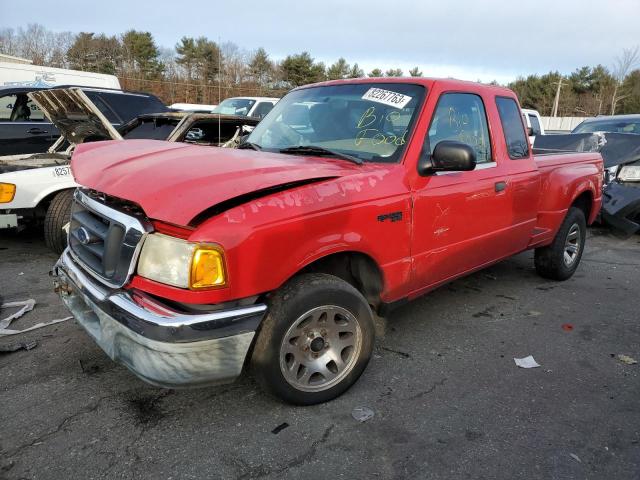 1FTYR14U24PA77218 - 2004 FORD RANGER SUPER CAB RED photo 1