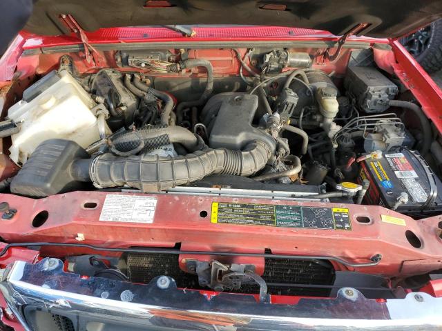 1FTYR14U24PA77218 - 2004 FORD RANGER SUPER CAB RED photo 11