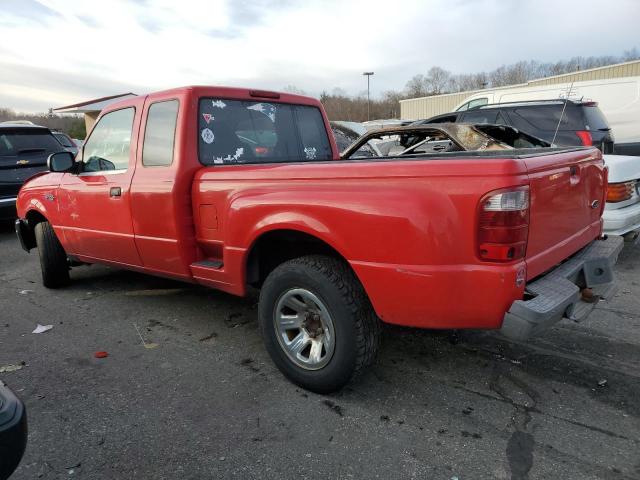 1FTYR14U24PA77218 - 2004 FORD RANGER SUPER CAB RED photo 2