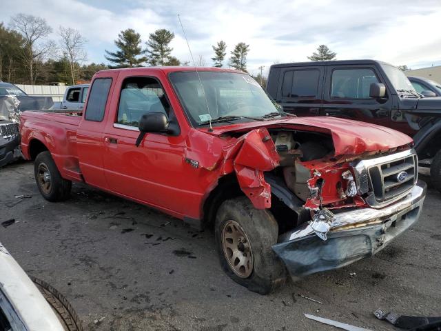 1FTYR14U24PA77218 - 2004 FORD RANGER SUPER CAB RED photo 4