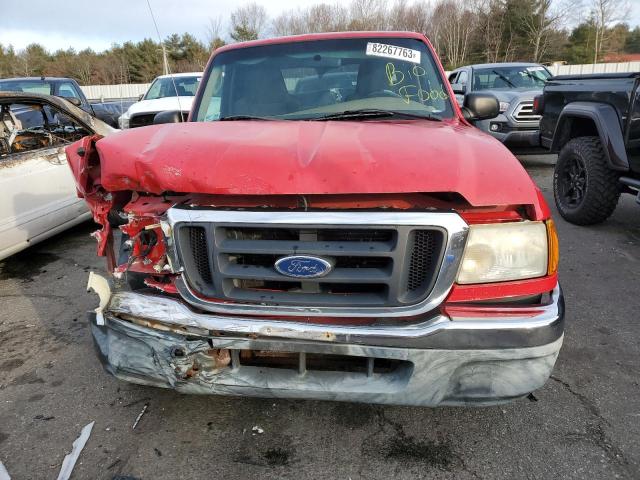 1FTYR14U24PA77218 - 2004 FORD RANGER SUPER CAB RED photo 5