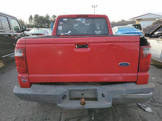 1FTYR14U24PA77218 - 2004 FORD RANGER SUPER CAB RED photo 6