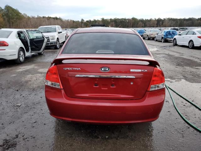 KNAFE222X95599489 - 2009 KIA SPECTRA EX RED photo 6