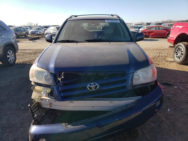 JTEEP21A170227594 - 2007 TOYOTA HIGHLANDER SPORT BLUE photo 5