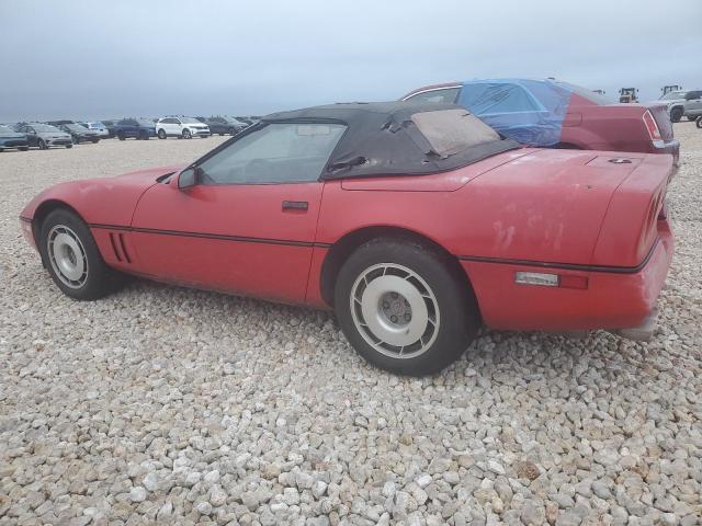 1G1YY3189H5101076 - 1987 CHEVROLET CORVETTE RED photo 2