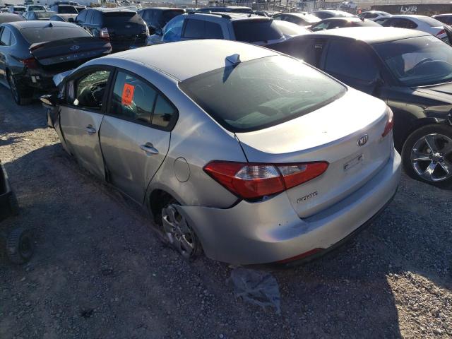 KNAFK4A65G5580712 - 2016 KIA FORTE LX GRAY photo 2