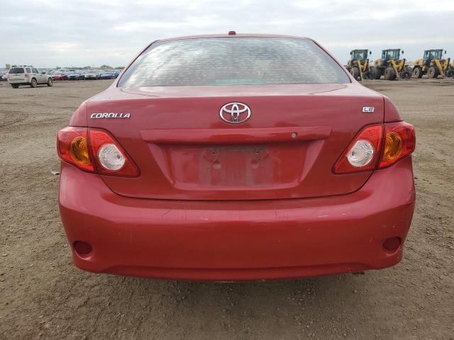 1NXBU4EE3AZ269530 - 2010 TOYOTA COROLLA BASE Կարմիր լուսանկար 6