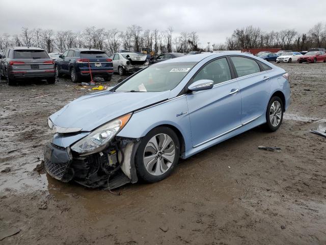 KMHEC4A43DA074952 - 2013 HYUNDAI SONATA HYBRID BLUE photo 1