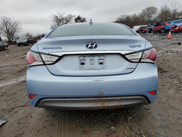 KMHEC4A43DA074952 - 2013 HYUNDAI SONATA HYBRID BLUE photo 6