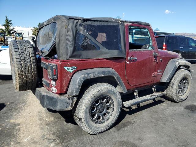 1C4AJWAG3CL222910 - 2012 JEEP WRANGLER SPORT 勃艮第红 照片 3