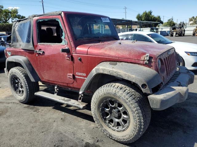 1C4AJWAG3CL222910 - 2012 JEEP WRANGLER SPORT 勃艮第红 照片 4