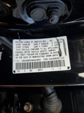 19UUA86539A003953 - 2009 ACURA TL 黑色 照片 13
