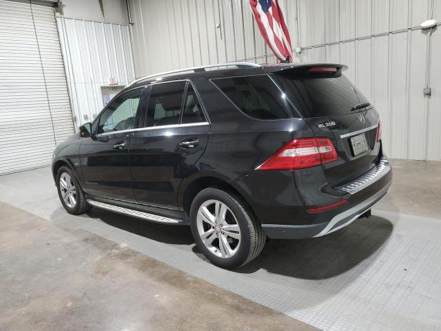 4JGDA5HB1CA023735 - 2012 MERCEDES-BENZ ML 350 4MATIC BLACK photo 2