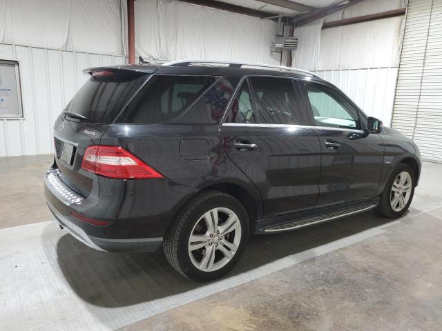 4JGDA5HB1CA023735 - 2012 MERCEDES-BENZ ML 350 4MATIC BLACK photo 3