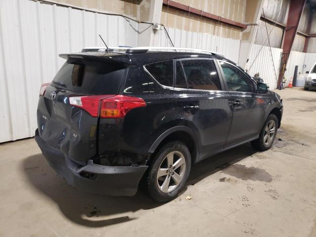 2T3WFREV9FW136035 - 2015 TOYOTA RAV4 XLE BLACK photo 3