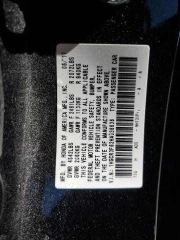 1HGCR3F82HA036636 - 2017 HONDA ACCORD EXL BLACK photo 12