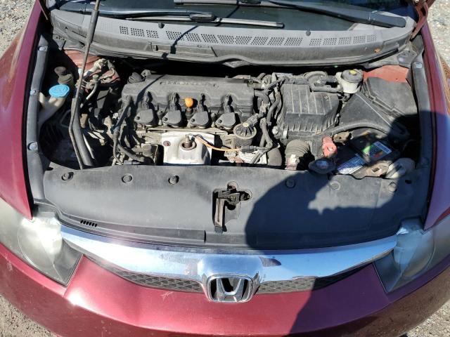 2HGFA1F53AH538691 - 2010 HONDA CIVIC LX ბურგუნდია ფოტო 11